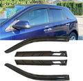 4pcs Original Shatterproof Outside Mount Style Sun Rain Guard Durable Side Window Wind Deflectors Dark Smoke Vent Window Visors Compatible with 2007-2014 Edge 2007-2015 Lincoln MKX 94141