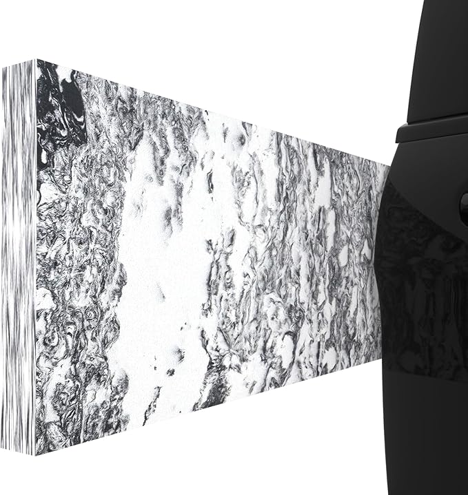 GWP02S Marble Grain Garage Wall Protector Car Door Protectors, Parking Stopper for Garage, Tool-Free, Designed in Germany (2-Pack Marble Grain)