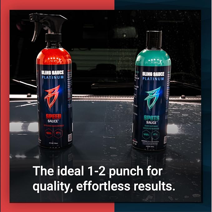 Platinum Speed Sauce, Anti-Static Quick Detail Spray for Cars, Trucks, SUVs, 24oz.