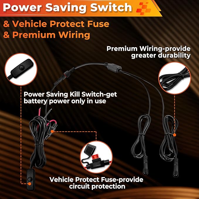 12 Pods Pure White LED Rock Lights Kit with Switch Wiring Harness,6500K 324 LEDs Bright Rock Lights for Trucks,Waterproof Underglow Light for Car Jeep Off Road ATV UTV SUV