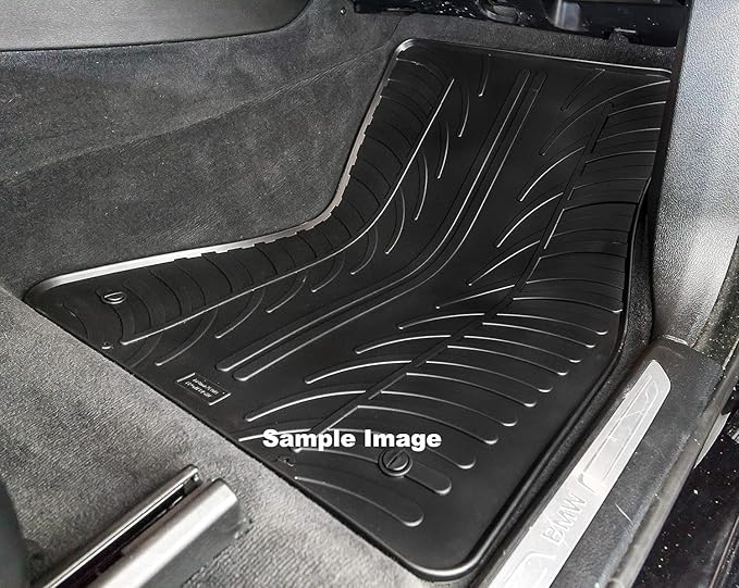 Gledring USA Custom Fit All-Weather Rubber Floor Mats Intended for Mercedes GLC (C253/X253) 2016-2021, No Trimming Required, Tailored Custom Fit, Protects from Rain, Mud, & Snow