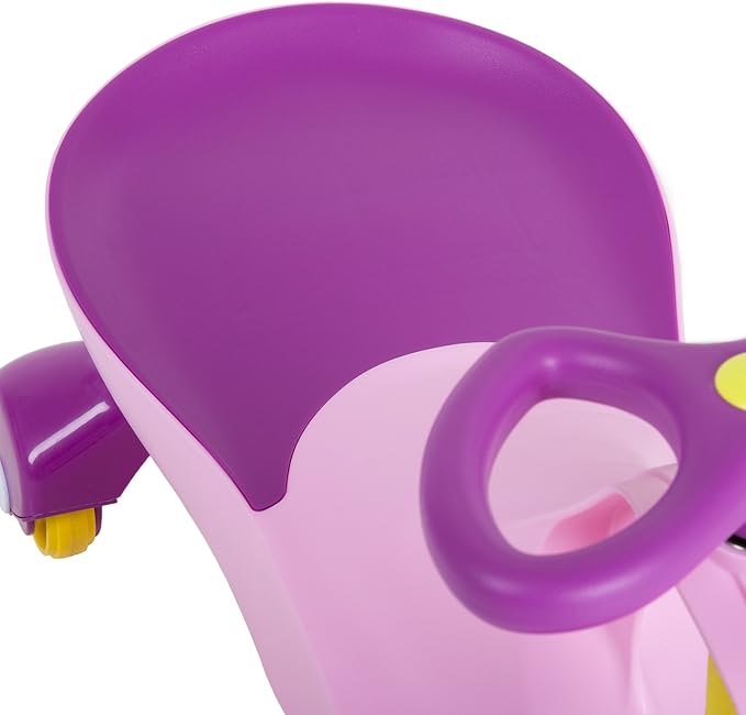 Wiggle Car - Ride on Toy for Ages 3 and Up - Toddler Ride on Toys with no Batteries, Gears, or Pedals Just Twist, Wiggle, and Go by Lil’ Rider (Pink)