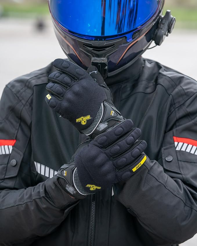 BORLENI Motorcycle Riding Gloves Touch Screen Full Finger Glove Motocross Road Racing Bike Outdoor Sports for Women Men