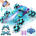 8WD Gesture Sensing RC Stunt Car, Boys Toys with Spray & Light, Hand Controlled RC Car Toys Gift for Kids Boys Age 8-12