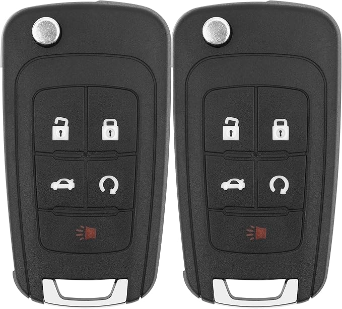 Key Fob Replacement for 2014-2019 Buick Encore/ 10-12 Allure/ 10-16 Lacrosse/ 11-17 Regal/ 12-17 Verano/ 10-19 Chevy Equinox Camaro/ 11-16 Cruze Malibu/ 14-19 Impala/ 12-17 Sonic Keyless,2Pcs
