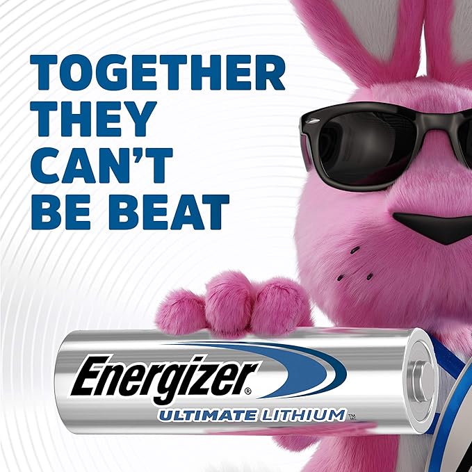 Energizer Ultimate Lithium AA Batteries Pack, 1.5V AA Batteries, 24 Count
