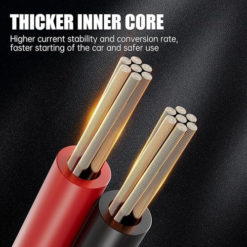 0 Gauge 25 Feet Jumper Cables for Car Battery, Heavy Duty Automotive Booster Cables 1000AMP for Jump Starting Dead or Weak Batteries with Carrying Bag Included, Suitable for 8L Gas & 6L Diesel