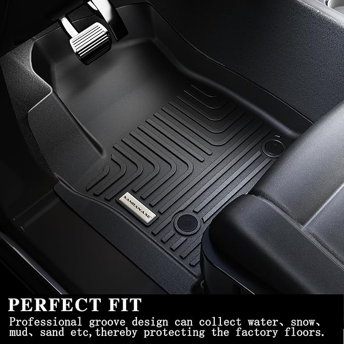 Floor Mats & Trunk Mat for 2021-2024 2025 Ford Bronco Sport Only Fit Sport Version(Non Hybrid) TPE All Weather Protection 2 Rows Car Floor Liners