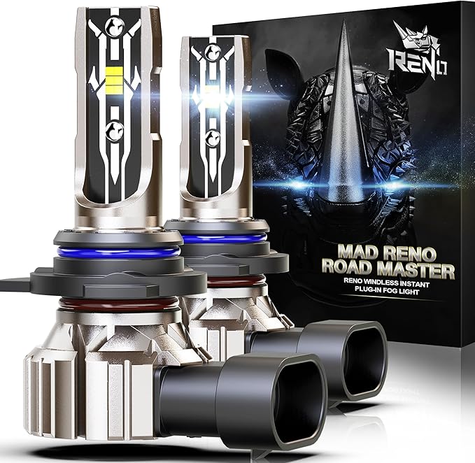 RENO 9012 Bulb, 9012 Fog Lights Bulb, 9012 Light Bulbs Fanless In Line Car Fog Bulb Plug and Play, Pack of 2