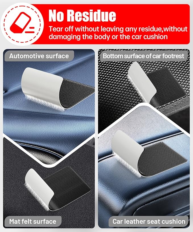 4 inch Large Wide Hook and Loop Strips with Super Adhesive Heavy Duty, Made of 3M, Heat Resistant Waterproof, Outdoor or Indoor Use, 8 Sets Black 4x2 Inch