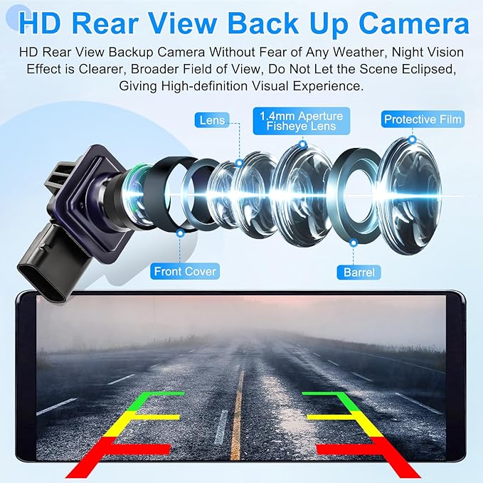 Backup Camera Compatible with Ford Fusion 2013 2014 2015 2016 Parking Assist Rear View Camera ES7T-19G490-AA ES7Z-19G490-A DS7Z-19G490-A DS7T-19G490-DD E1GT-19G490-BB