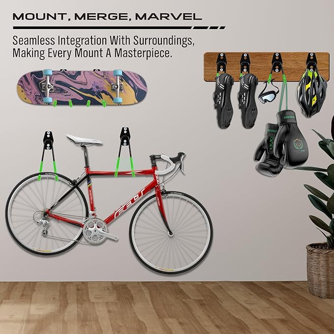 Garage Tool Storage Wall Hook Assortment Set: 15PCS Heavy Duty Large Hanger Garden Tool Organizer Ladder Bike Rack Yard Tool Holder Shed Shovel Metal Screw Organization Bicycle Steel Bracket