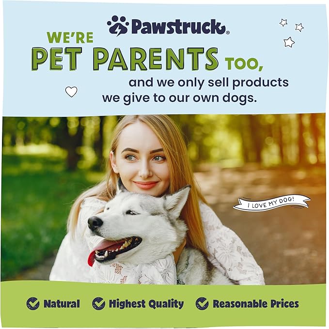 Pawstruck Natural 7” Braided Bully Sticks for Dogs, Tough Long-Lasting, Rawhide-Free, Low Odor, Healthy Single Ingredient Chew Treat for Aggressive Chewers, 25 Count, Packaging May Vary