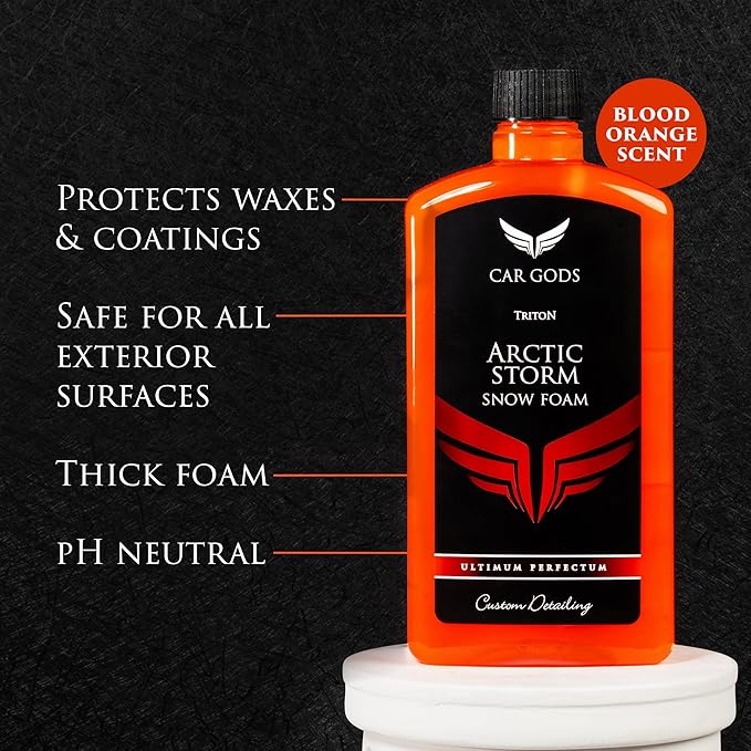 Car Gods Arctic Storm Super Thick Snow Foam Shampoo Orange Scent, 17 Fl Oz