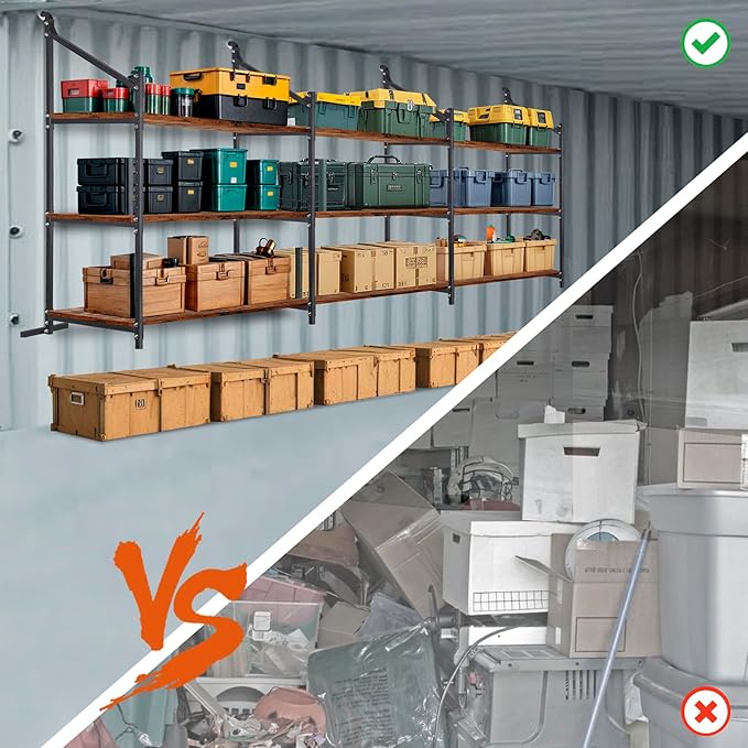 Shipping Container Shelving Storage Bracket 4Pcs Heavy Duty Cargo Shipping Container Shelf Shelving Brackets Universal
