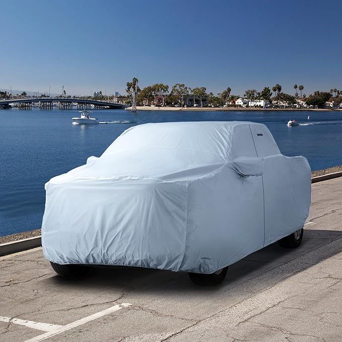 iCarCover Premium Truck Cover Compatible with GMC Sierra 1500 Crew Cab, Short Bed 5.8 ft. Waterproof All Weather Rain Snow Sun UV Protector, Full Exterior Truck Covers [ Fits 2004-2024 ]