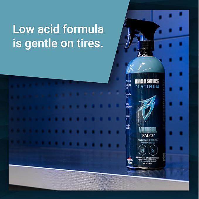 Platinum Wheel Sauce, All Surface Citrus Gel Wheel Cleaner for Cars, Trucks, SUVs, 24oz.