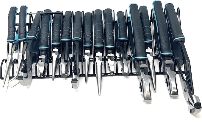 Plier Organizer Rack for Tool Box Storage, Holds Regular and Wide Handle Pliers, Fits Toolbox or Chest Drawers, Durable and Space-Saving Design by MLTOOLS
