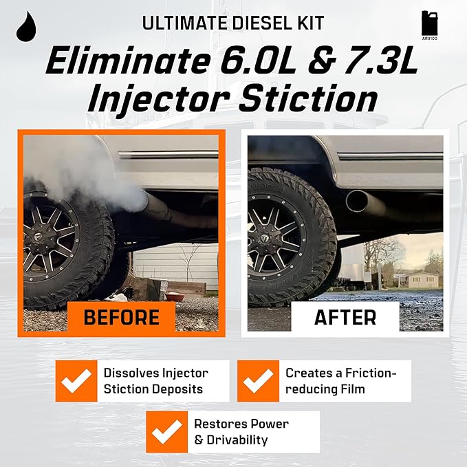 Archoil Ultimate Diesel Kit - AR9100 Friction Modifier (16oz) + AR6500 Diesel Treatment (40oz) + AR6400-D Diesel Fuel System Cleaner (12oz)
