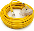 50 ft - 12 Gauge Heavy Duty Extension Cord - 3 Outlet Lighted SJTW - Indoor/Outdoor Extension_Cord by Watt's Wire - 50' 12-Gauge Grounded 15 Amp ExtensionCord