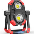 Adelante Rechargeable LED Work Light with Magnetic Bases, 2500LM 6500K 12 Hours Long Lasting, Mobile Charger, 360°Rotating Stand Waterproof USB Portable Flood Light for Mechanics, Repairing