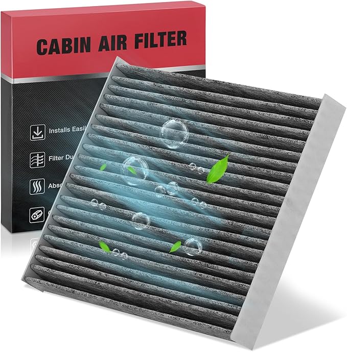 BDFHYK Cabin Air Filter with Activated Carbon Compatible with Ford Mustang 2005-2014, Replace# CF10370 4R3Z19N619AA