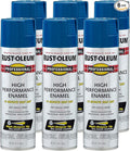 Rust-Oleum 7527838-6PK Professional High Performance Enamel Spray Paint, 15 Oz, Gloss Royal Blue, 6 Pack