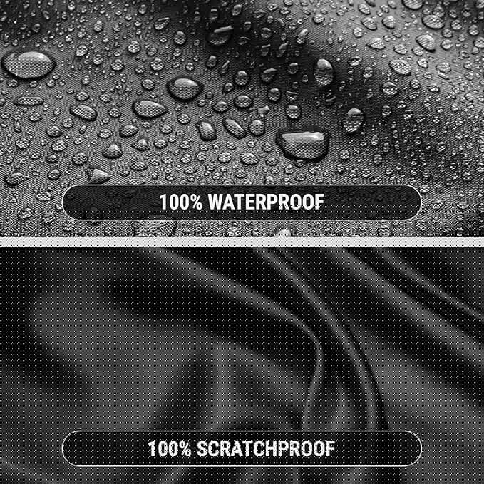 iCarCover Custom Car Cover for Pontiac Star Chief (1953-1957) Waterproof All-Weather Rain Snow UV Sun Protector Full Exterior Indoor Outdoor Car Cover (Stripe - Black/Gray)