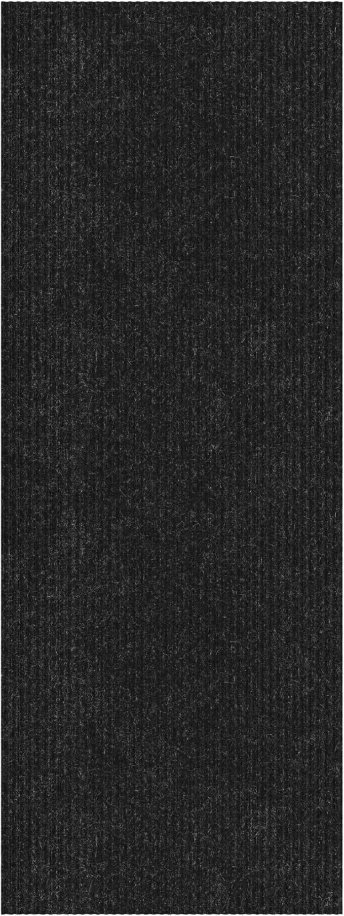 Ottomanson Mud Mat 2' x 2' Entryway Rug - Non-Slip Scraper Doormat for Muddy Paws, Dirt Trapping Indoor/Outdoor Mat for High-Traffic Areas, Kitchen, Garage, Patio, Black