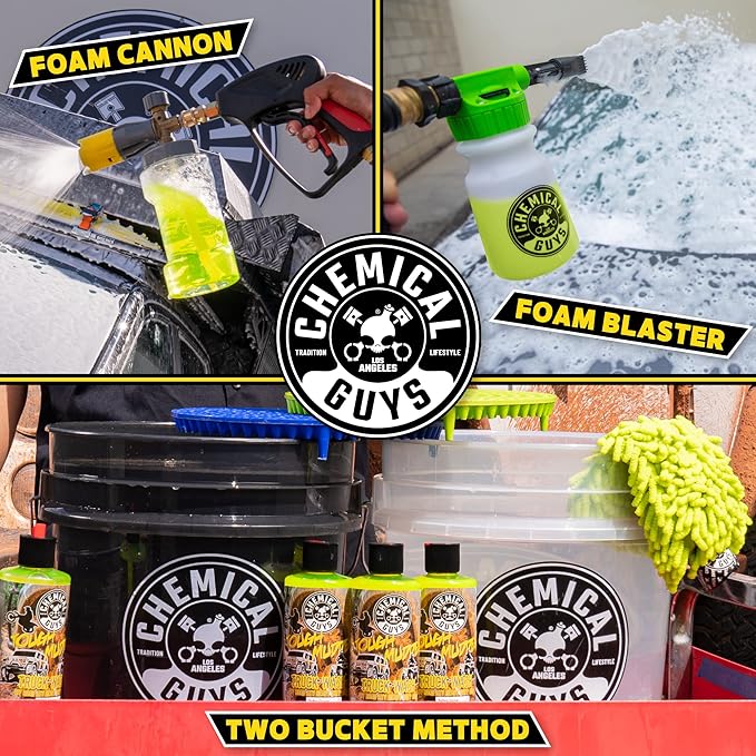 Chemical Guys CWS202 Tough Mudder Foaming Truck, Off Road and ATV and RV Heavy Duty Wash Soap, (Works with Foam Cannons, Foam Guns or Bucket Washes), 128 fl oz (1 Gallon), Lemon Scent