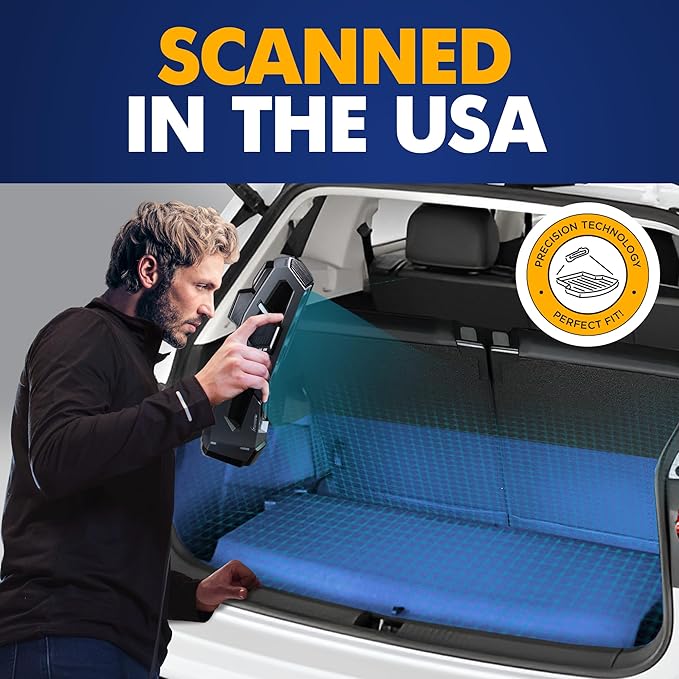 Premium Cargo Liner for Volkswagen Tiguan 7 Seat Model - Custom Fit Car Trunk Mat - All-Season Black Cargo Mat - 3D Shaped Laser Measured Trunk Liners