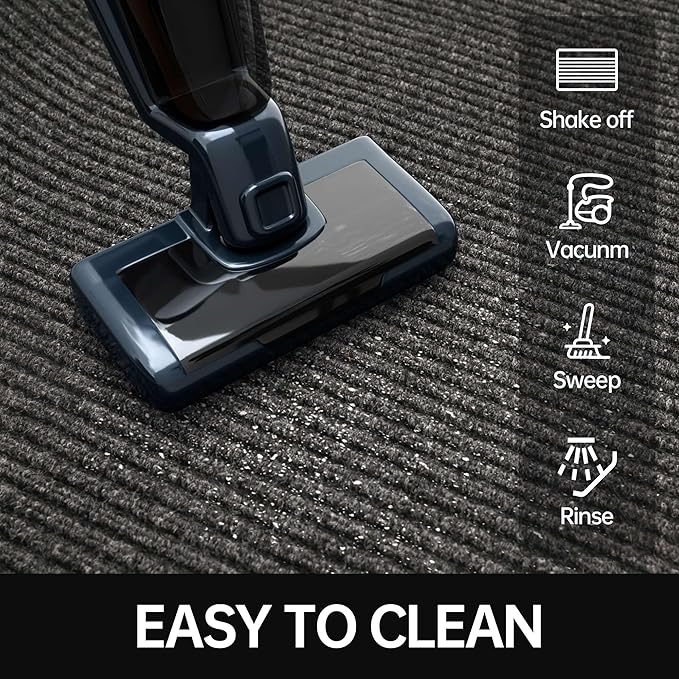 Front Door Mat, 2' x 4' Heavy Duty Indoor Outdoor Door Mat for Entryway, Commercial Door Mats Entrance, Low Profile Welcome Mats Non-Slip, Durable Rubber Backing Entry Mat for Patio, Home