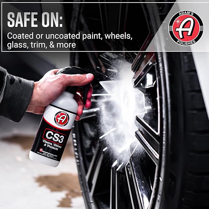 Adam's Polishes CS3 (16oz) - Ceramic Spray Coating That Cleans, Shines & ProtectsTop Coat Car Wash Polish & Paint Protectant Stronger Than Car Wax | RV Boat Motorcycle Car Detailing Waterless Wash