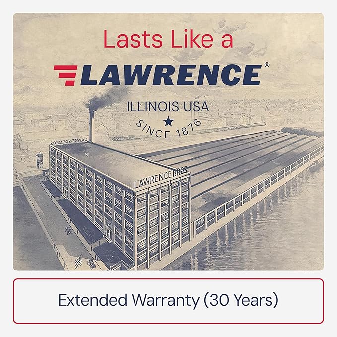 Lawrence Extra Heavy Duty Door Closer Commercial Grade 1 - Adjustable 6-Speed Delayed-Action Door Control with 3 Pistons – Flexible Installation with Included Hardware - Embassy Series LH8016