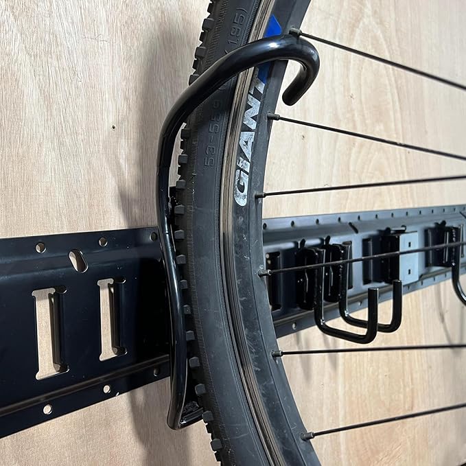 E-Track Bike Hooks, Heavy Duty Wall Mounted Bike Storage Rack Bike Mount for E-Track (2 Pack)