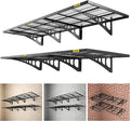 2x3ft 4Pack Wire Shelving Unit Heavy Duty Garage Storage Shelves Wall Mounted Black 1120lbs Load Capacity（24-inch-by-36-inch）