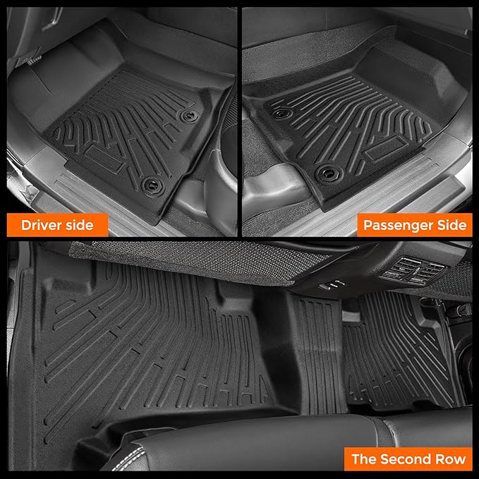 All Weather Floor Mat for Toyota 4Runner 2024 2023 2022 2021 2020 2019 2018 2017 2016 2015 2014 2013 (Only for 5 Seat),Heavy Duty for Lexus GX460 2014-2023 Floor Mat TPE Liners for 4Runner Accessories