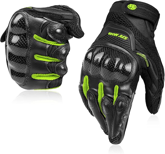 BORLENI Motorcycle Gloves Touch Screen for Men Women Padding Hard Knuckle Cycling Motorbike ATV Hiking Riding Climbing Glove