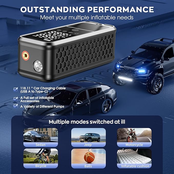 Tire Air Pump for Car