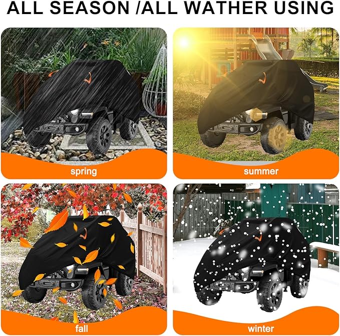 Kids Ride-On Toys Car Cover Waterproof,12/24V Powered Wheels Electric Battery Jeep Car Outdoor Protective Covers for Toddler Big Kids Children Tractor Truck Vehicle,All Weather Protection,55x33x32