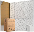 50 Pack Bulk Self-Adhesive Soundproof Wall Panels, 12 x 12 x 0.47 In Sound Proof Foam Panels for Walls, 1.2lb/ft³ High Density, Thicker 0.47in, Acoustic Panels, Duty for Large Walls Gray
