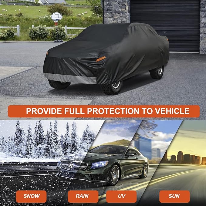 Kayme 7 Layers Truck Cover Fit GMC Canyon (2015-2025) Crew Cab/Extended Cab, Waterproof All Weather, Heavy Duty Outdoor Pickup Truck Cover Sun UV Rain Protection.