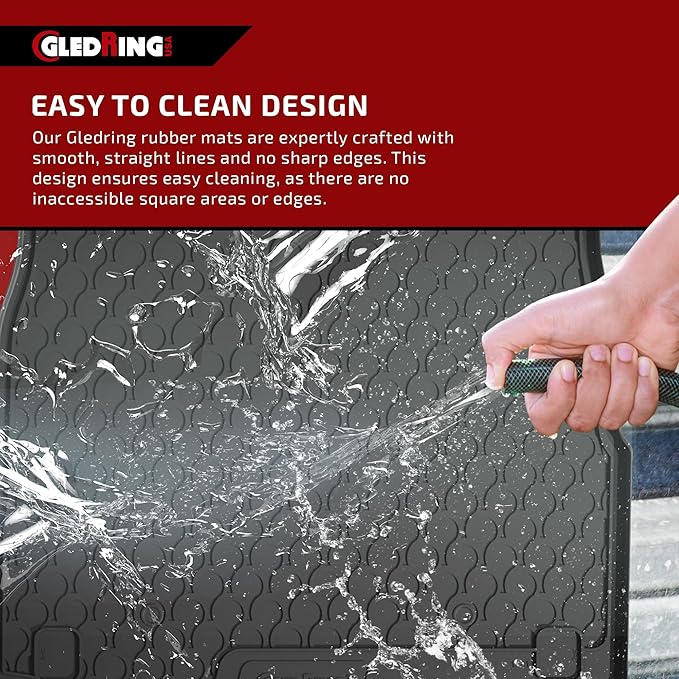 GledringUSA Custom Fit All-Weather Rubber Cargo Mat for Land Rover Range Rover Sport 2014-2022 - No Trimming Needed.