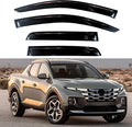 KPY Window Visors Compatible with Hyundai Santa Cruz 2022-2024, 4PC Rain Guard Side Vent Deflectors Tape-On Style, 2022 2023 2024