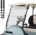 10L0L Golf Cart Windshield for Club Car Precedent 2004-Up, Tempo, 2017-Up Onward, Clear/Tinted Fold Down Club Car Windshield Anti-UV Impact Resistant - 37.5"W X 33.6"H