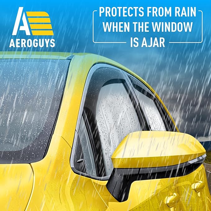 Extra Durable Window Deflectors in-Channel Window Visors Rain Guards Fit for Toyota Corolla 2020-2025 Hatchback, Sun Visors, Wind Vent for Shades, Exterior Car Accessories - 4 pcs. AG0910
