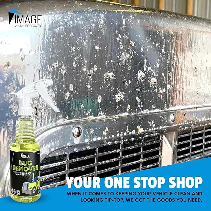 Image Wash Products Bug Remover – 16oz Best Bug Remover for Cars/Truck Exterior | Bug Cleaner for Vehicles, Car Bug Remover Spray, Bug Off Car Cleaner, Bug Wash for Cars