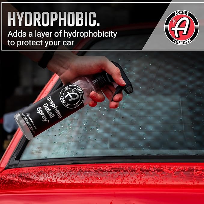 Adam's Polishes Graphene Detail Spray (16 Fl Oz) - Extend Protection of Waxes, Sealants, & Coatings | Waterless Detailer For Car Detailing | Clay Bar, Drying Aid, Add Ceramic Graphene Protection