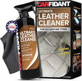 Carfidant Ultimate Leather Cleaner & Stain Remover for Cars - Cleans and Restores Seats, Coach, Purses, Handbags, Furniture, Shoe, Boot, Sofa and Interior