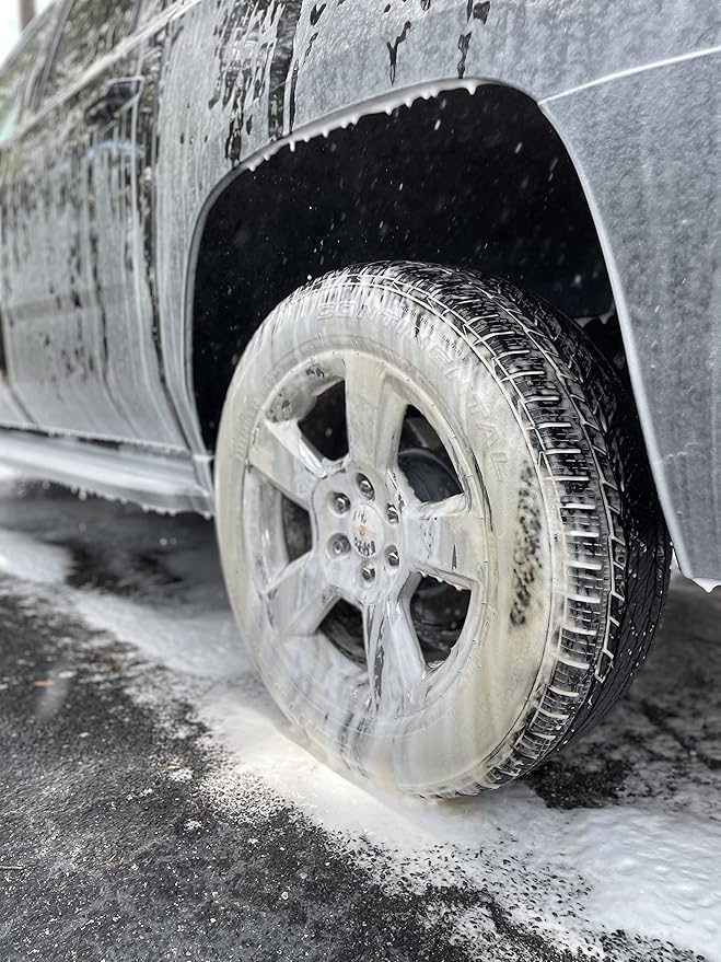 Wash Chems Pro50 Touchless Car Wash Detergent Soap Concentrate w/Easy Pour Faucet - No Brushing, Commercial Grade Professional Auto Foam Cleaner Also Great for Trucks, RVs, Tractors (2.5 Gallons)